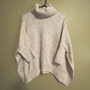 Loft Sweater/Size M/Color Cream w/Confetti Colors